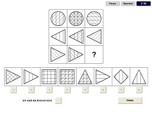 Adaptive Matrizen Test
