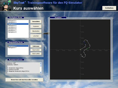 FQ-Simulator Kursauswahl 470