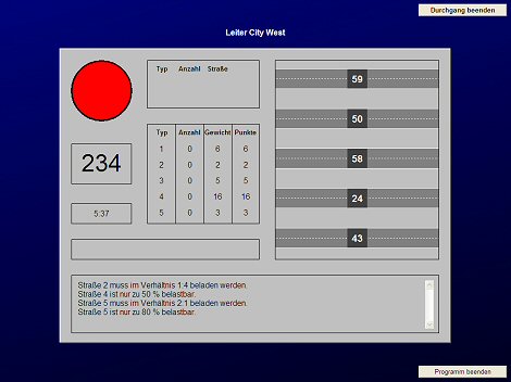 Straßenbeladetest Spiel 470